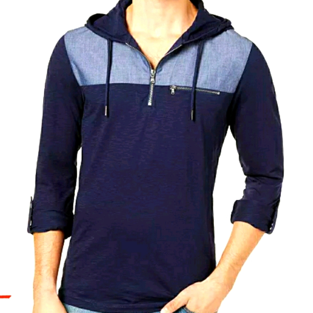 GRAY Quarter Sleeve Hoodie